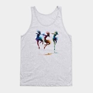 Dance In The Dust Storm Kokopelli Art Tank Top